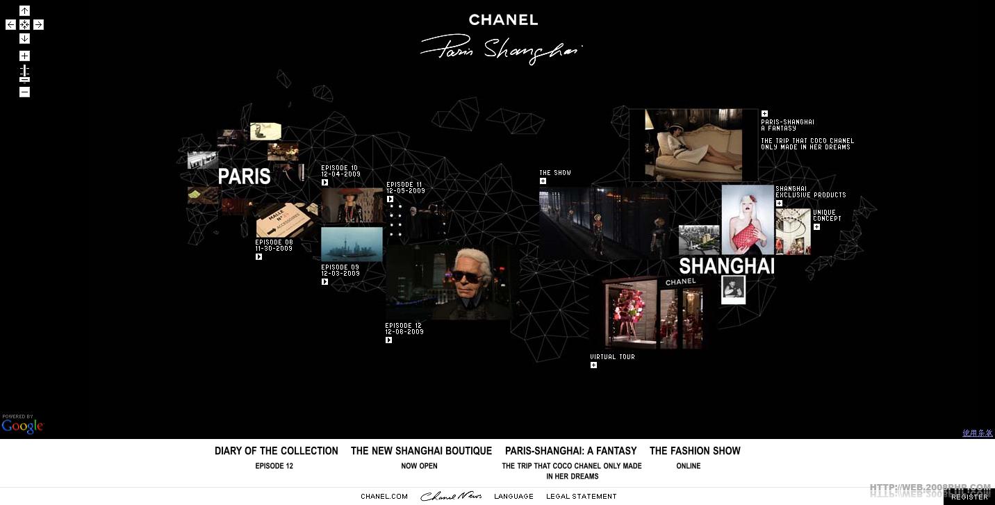 酷站网站截图---中国上海香奈儿香水网站---优秀