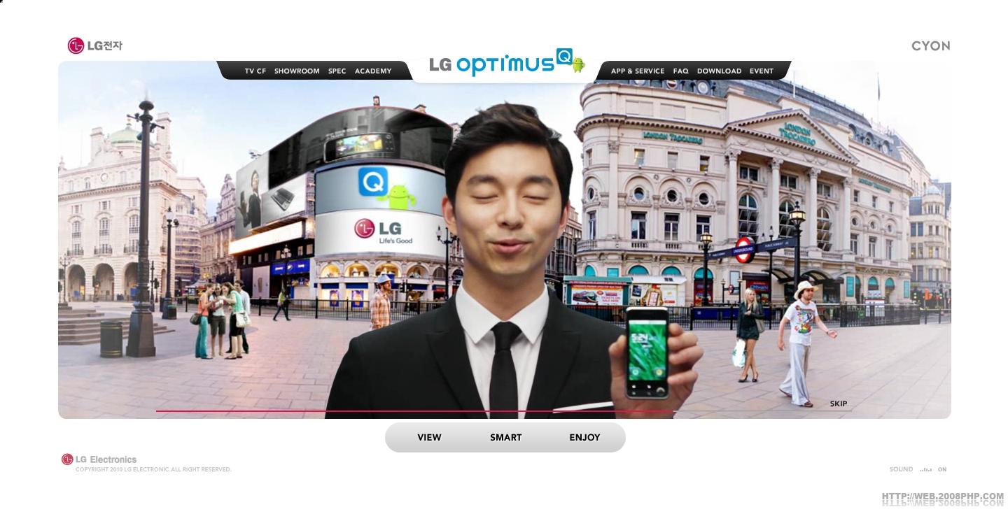 韩国LG电子旗下手机品牌cyon手机OPTIMUS Q