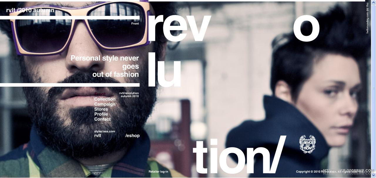站网站截图-丹麦RVLT时尚青年男士服装网站。