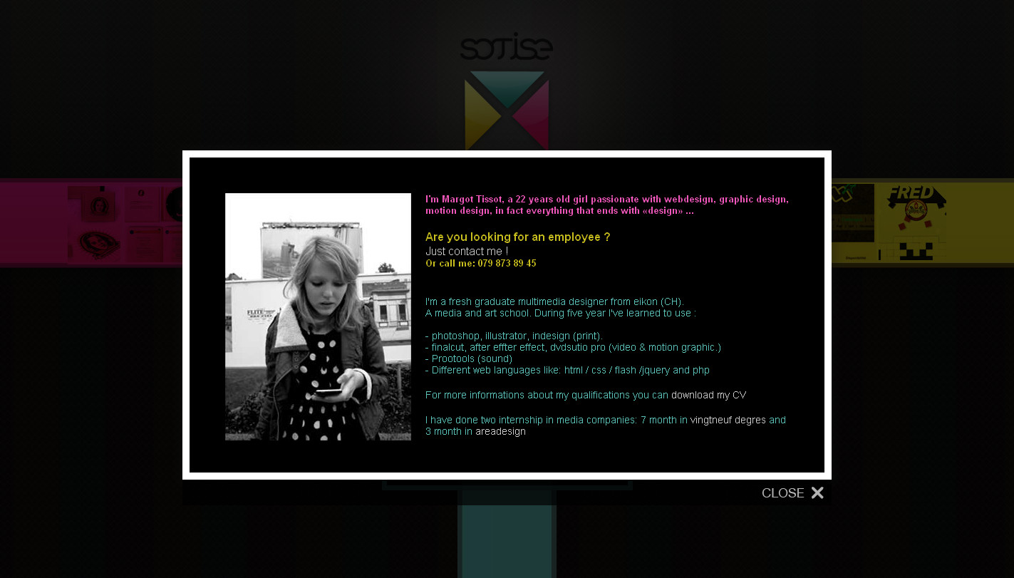 〓 酷站网站截图-瑞士Margot Tissot个人设计师
