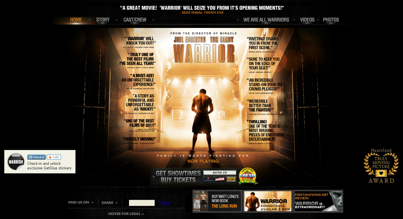 美国体育动作拳击赛剧情电影《勇士》宣传网站