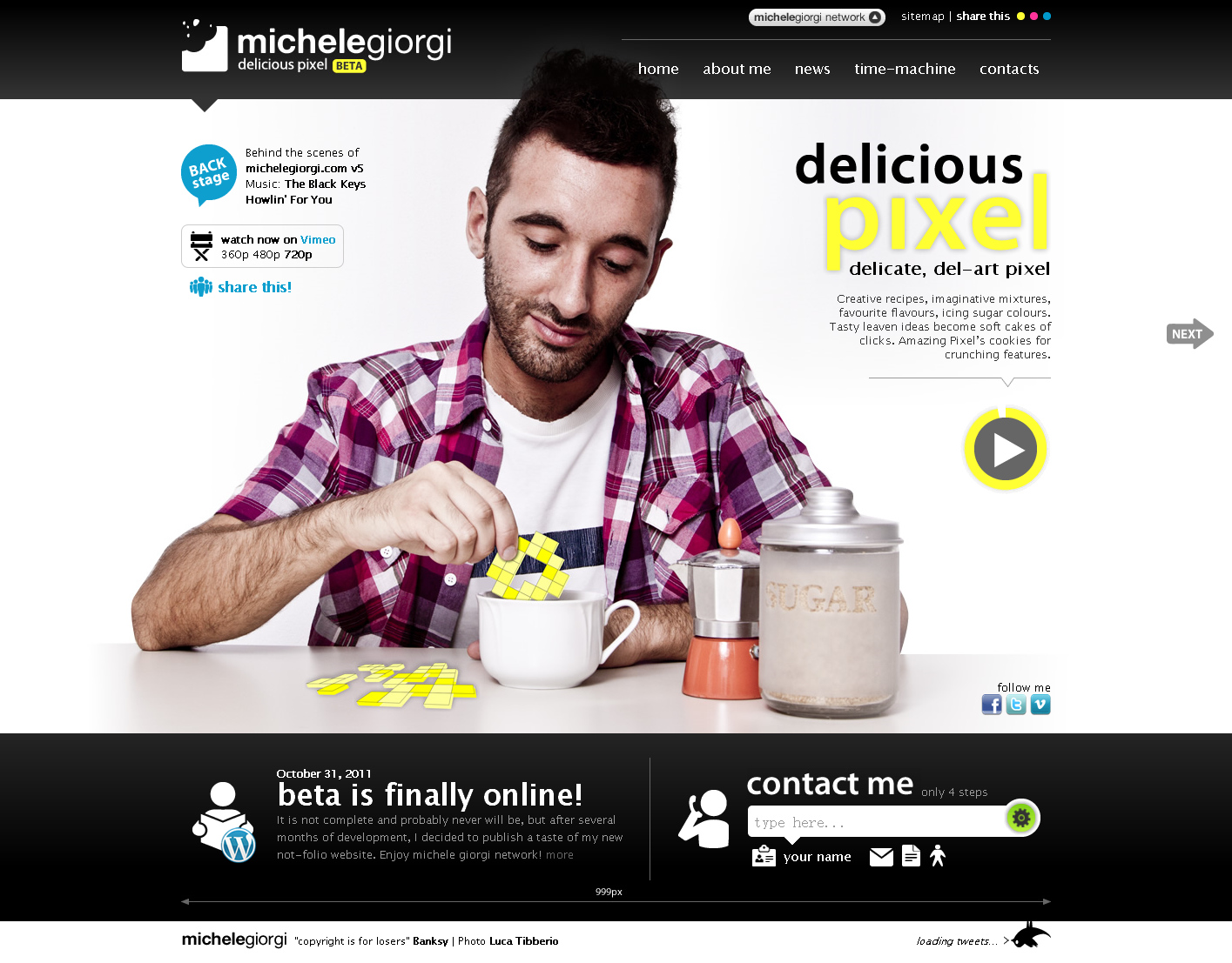 国Michele Giorgi网页设计师个人网站,UI设计师