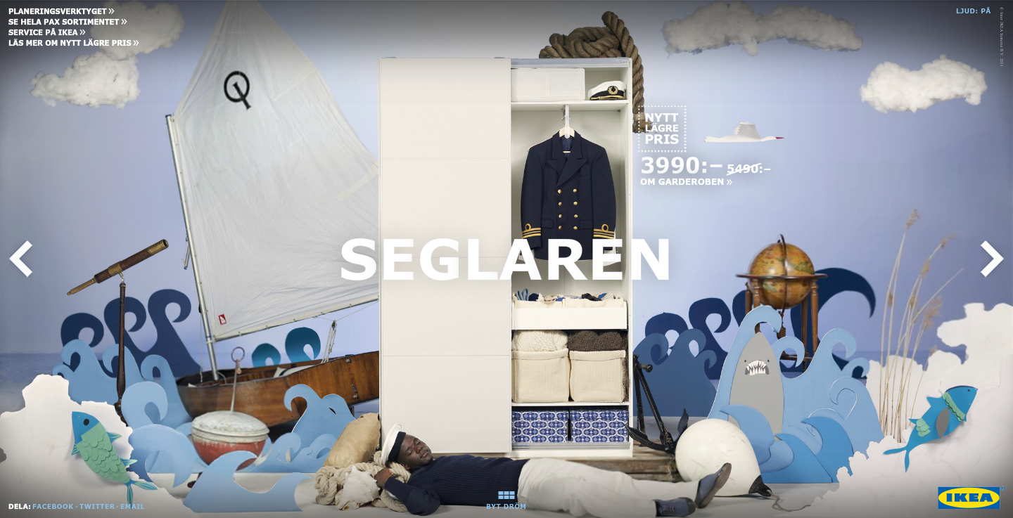 〓 酷站网站截图-IKEA宜家衣柜梦!家居产品-优