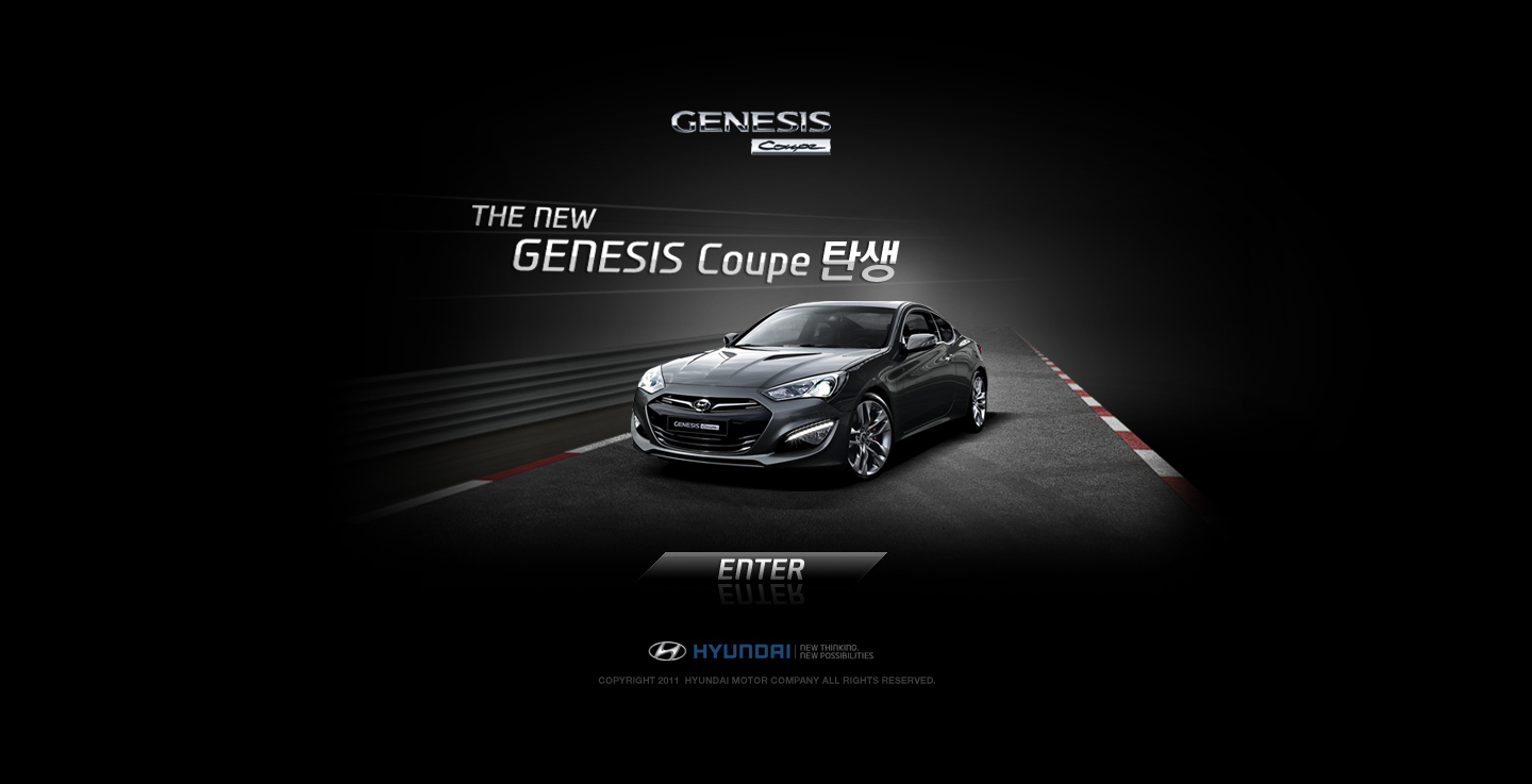 韩国现代汽车GENESIS COUPE2011网站。北