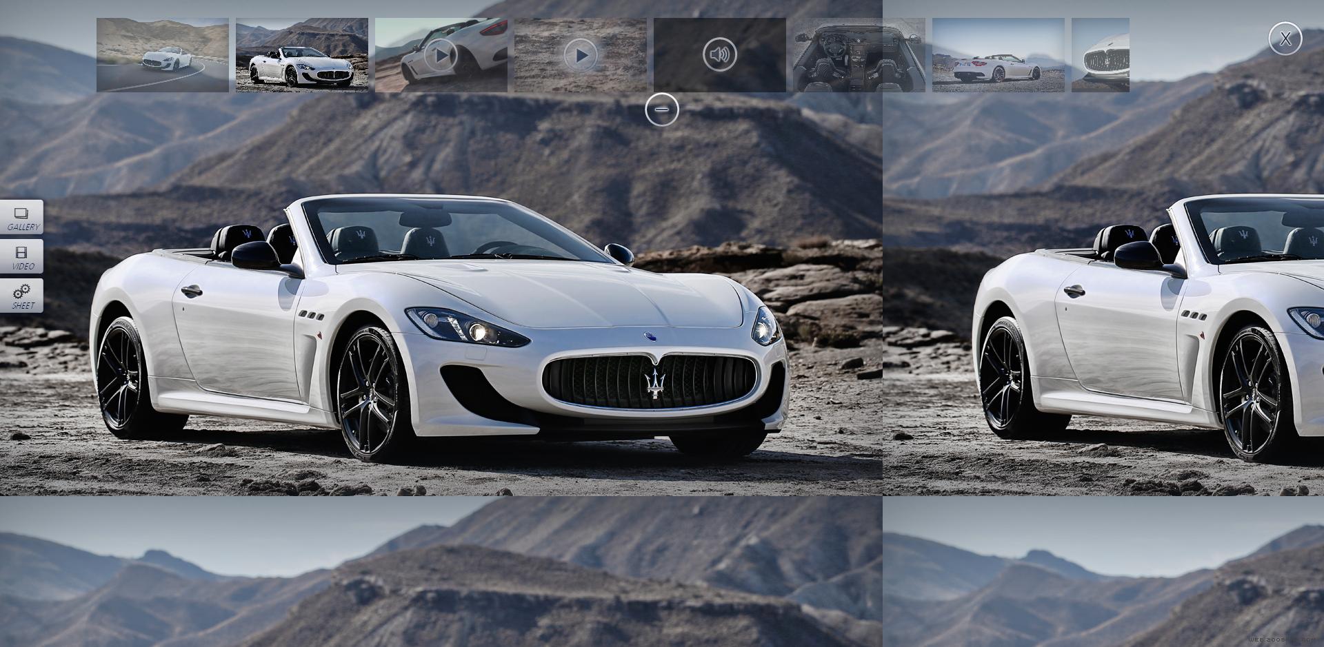 〓 酷站网站截图-Maserati玛莎拉蒂-GranCabrio MC白色极品跑-优秀国内外网页设计界面截图、酷站截屏、网站截图--欧莱凯酷站