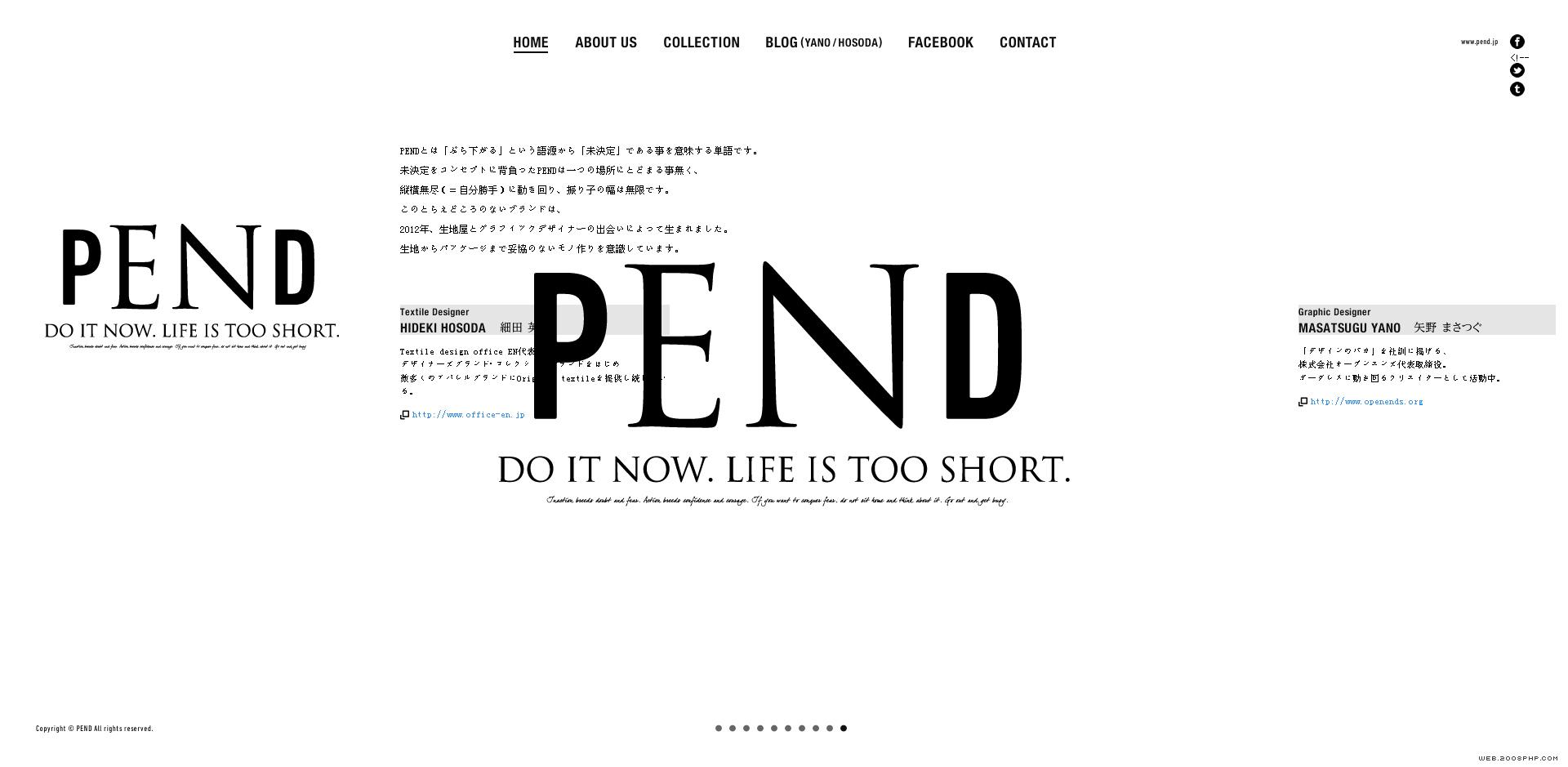 日本PEND是一个独特纺织设计师和印刷工人,