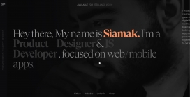 Siamak-产品设计师，前端开发人员！
