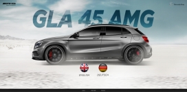 梅赛德斯・奔驰GLA 45 AMG汽车酷站。360度立体旋转汽车特效