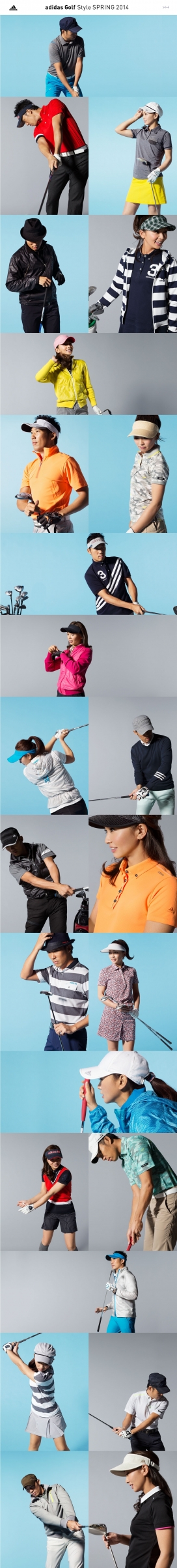 2014-Adidas阿迪达斯高尔夫春季风格时装网站。