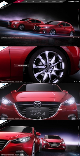 我的智美伙伴！马自达Mazda3 Axela昂克赛拉汽车产品酷站！