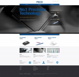 韩国PECO电子元件产品酷站。