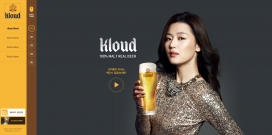 《来自星星的你》女演员全智贤代言-kloud啤酒酷站。