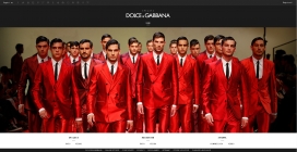 红衣男！意大利D&G杜嘉班纳2015时尚男装秀酷站。