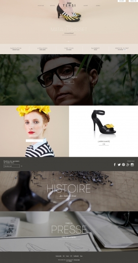带你走世界！法国Ateliers Tersi时尚鞋产品酷站。