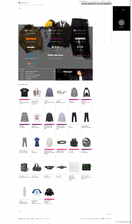 韩国服饰箱包电子商务购物网站