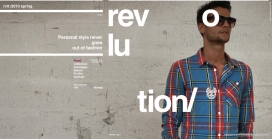 丹麦RVLT时尚青年男士服装网站。紧凑格子版块界面设计