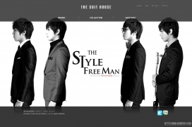 韩国张根锡代言THE SUIT HOUSE休闲男装品牌网站