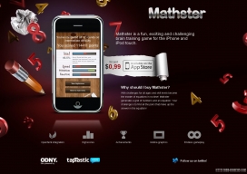 美国Mathster是一个数学大脑的iPhone和iPod触摸训练比赛。应用程序开发的Taptastic