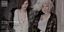 意大利Duvetica夏装时尚网站。其原本为各大时尚品的下游代工厂，经过数十年经验的积累，于2002年创立自有品牌。它的衣服采用了法国南部Perigord所养殖鸭与鹅的天然羽绒，含绒量达到90%，呈现出来的特色就是质轻、保暖且舒适。加上设计团队独家研发的亮面材质，以及对高品质的追求和独特的设计风格，引发了欧洲和日本潮流人士的热捧。