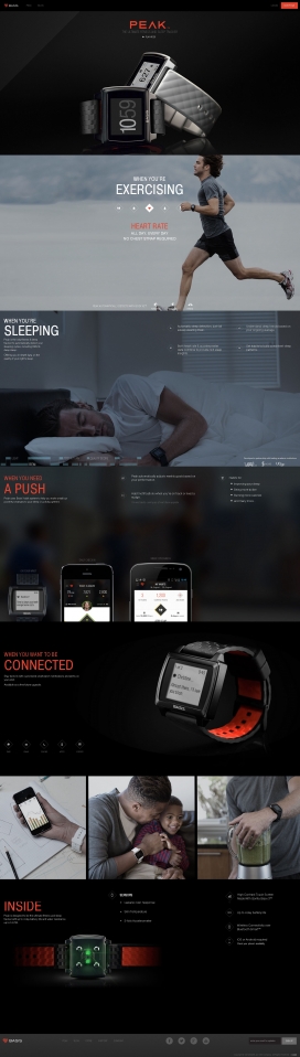 Basis Peak终极健身睡眠跟踪器！直测心率最强智能腕表产品酷站。