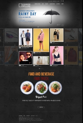 韩国COMMON GROUND时尚潮流服装配饰产品展示酷站！