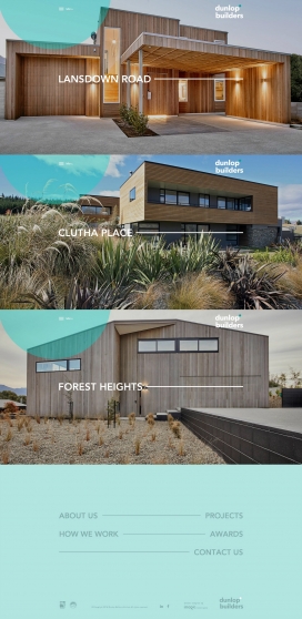 新西兰Dunlop Builders房屋建造师建筑设计师酷站！专门从事新的住宅项目，建筑设计房屋和整修