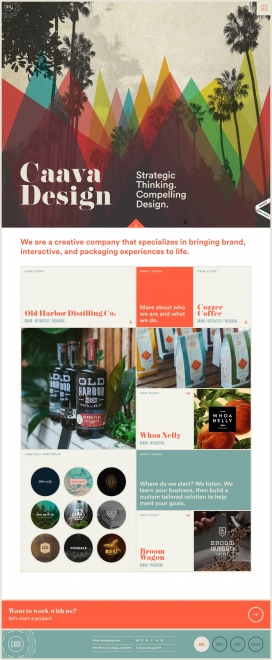 引人注目的战略思维设计！Caava设计是一家创意公司，专注于将品牌，互动和包装体验带入生活的设计机构。