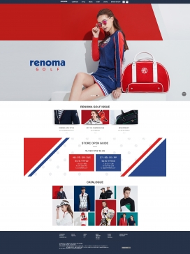 韩国RENOMA高尔夫时尚运动装服饰酷站！