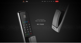 韩国MI-7000智能APP密码门锁酷站-现代简约美和细腻的细节设计!