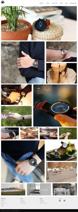TACS(宾得)简单的手表品牌设计!