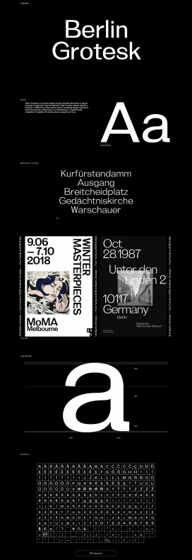 Berlin Grotesk-时尚字体设计！