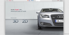 新奥迪A8 L汽车。体验豪华汽车前所未有的3D巅峰。新奥迪A8 L是围绕精神状态建立了一个先进的汽车。快乐的状态下只在小的细节所在。