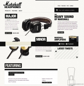 欧美Marshall Headphones马歇尔耳机。高档耳塞网站。沉重的声音对马歇尔-正式发售日期：2010年11月15日