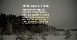英国Hugo Ahlberg互动艺术总监网站，UX的/交互设计