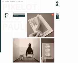 德国pixelot平面设计个人网站。嗨，我是保罗施耐德，通信设计专业的学生和自由职业设计师。这是我的作品与视觉设计。