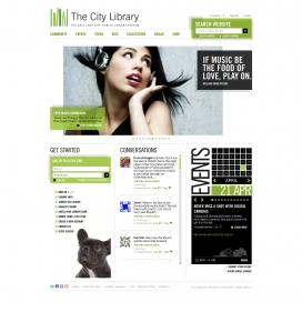 美国The City Library图书馆网站