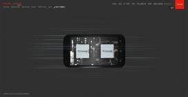 韩国itake时尚大屏幕手机展示网站。超酷三维3D动画设计