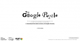 谷歌拼图!谷歌之谜-一个全新的互动HTML5的Puzzle.Feeling聪明吗？ - 玩！谷歌浏览器。