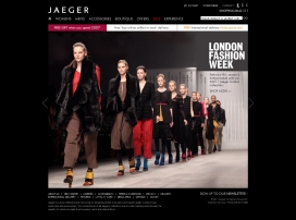 欢迎Jaeger的网上旗舰店。在男子和妇女的衣服，来自英国的著名时尚品牌的西装和大衣的最新