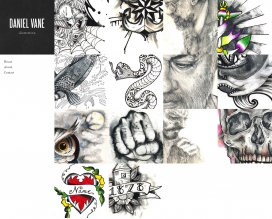 国外Daniel Vane插画和纹身设计师！
