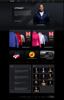 欧美Spyder羽绒服网站。