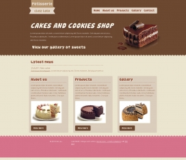 国外Lulu糕点-蛋糕美食类网站
