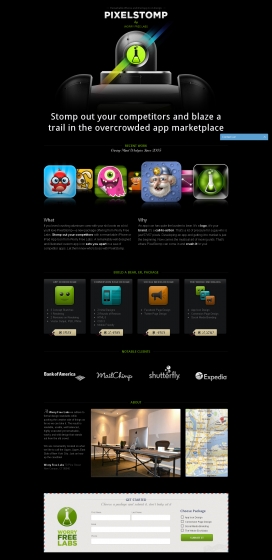Pixelstomp-显着iPhone和iPad的应用程序图标的设计和插图！