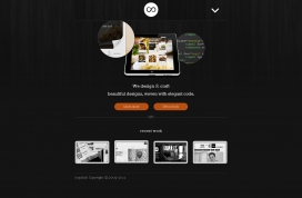 国外loopclick网页设计工作室网站。酷酷的黑色
