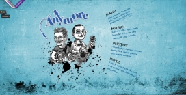国外Anymore official音乐乐队组合个人卡通网站。