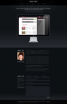 美国亚伦穆迪-高质量的网页界面设计！