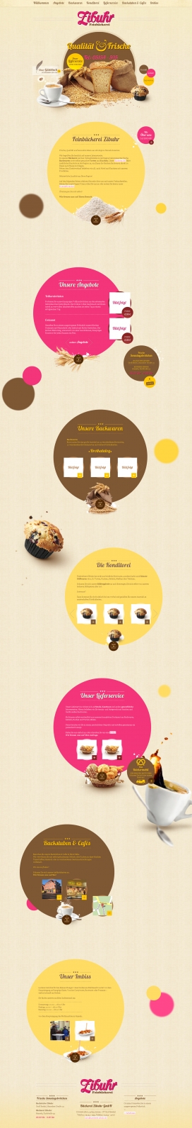 德国baeckerei-zibuhr新鲜面包店食品网站。