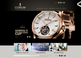 瑞士Corum昆仑手表制造商产品展示酷站！