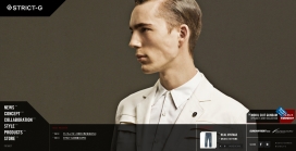 日本STRICT-G高级男装时尚品牌网站。