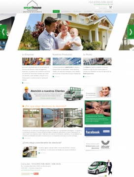 国外smarthouse家居铝合金产品工程项目网站。家装建材。
